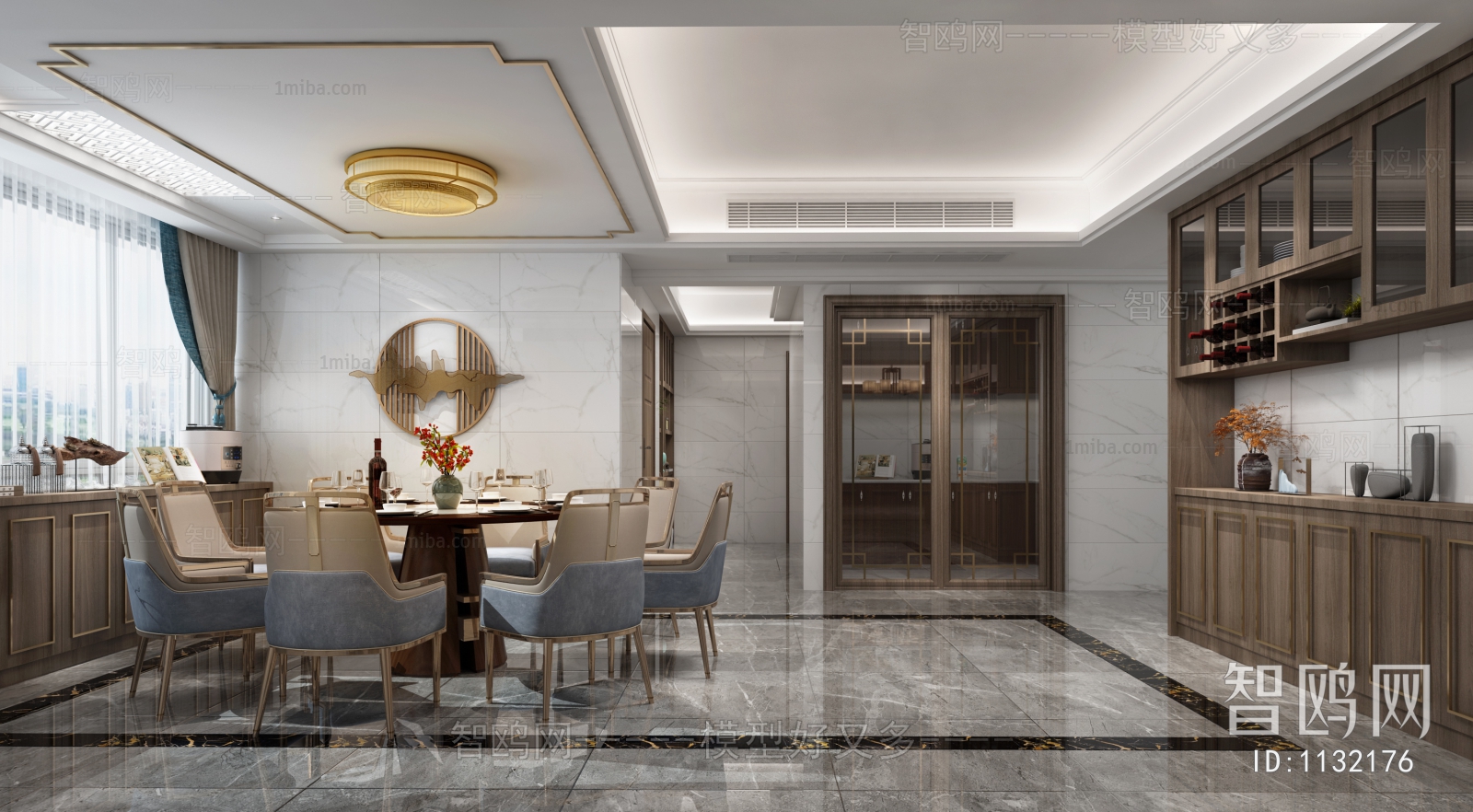 New Chinese Style Dining Room