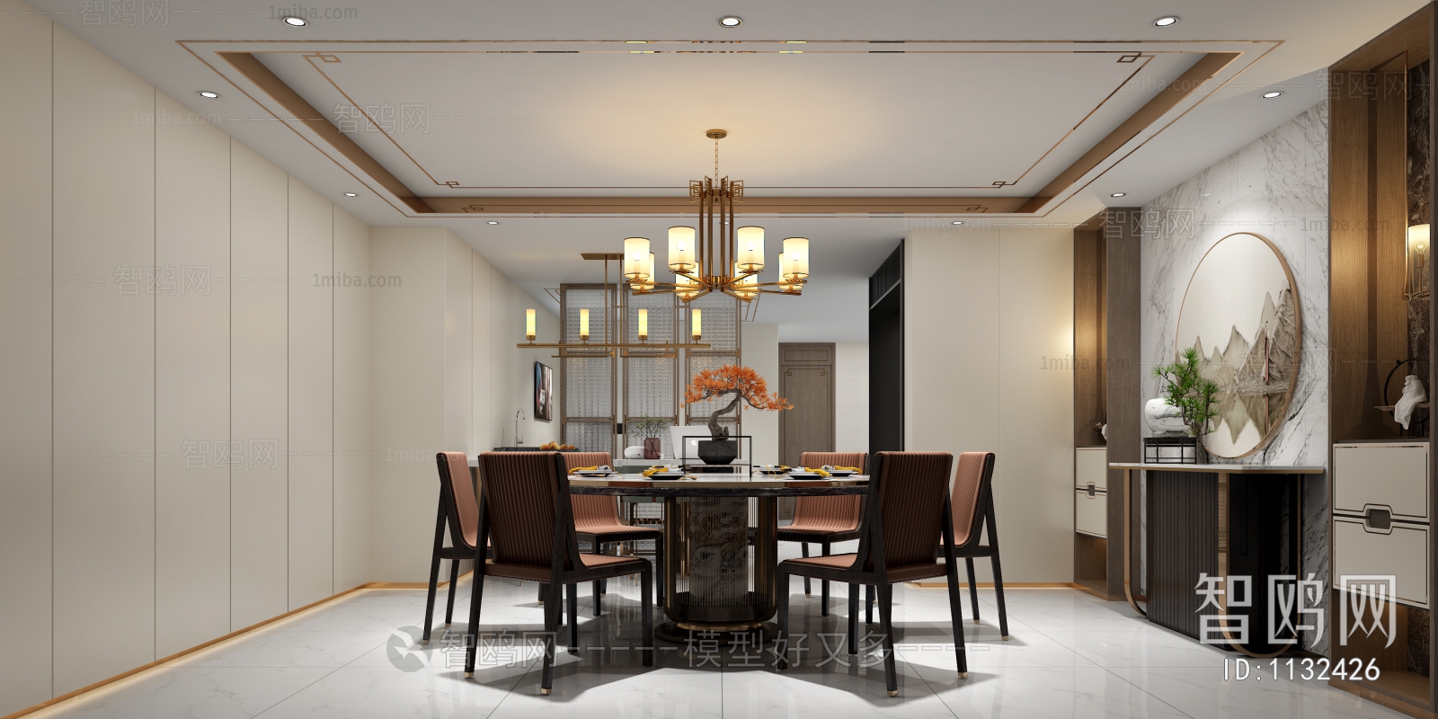 New Chinese Style Dining Room