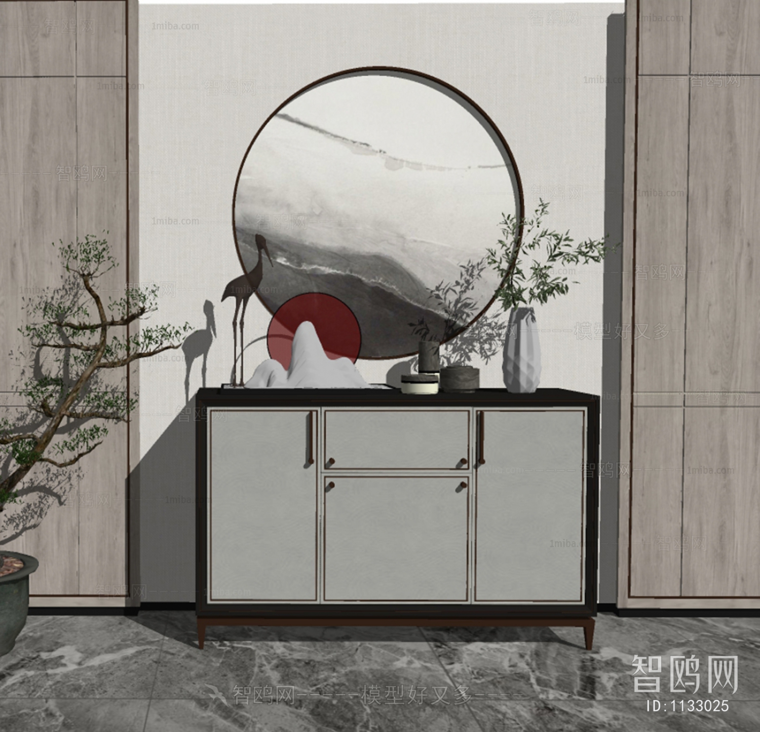 New Chinese Style Side Cabinet/Entrance Cabinet