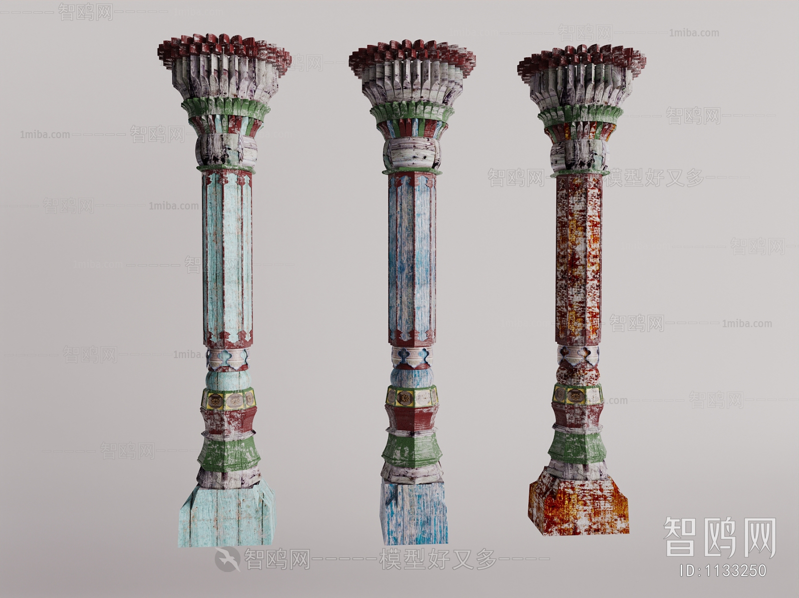 Southeast Asian Style Column