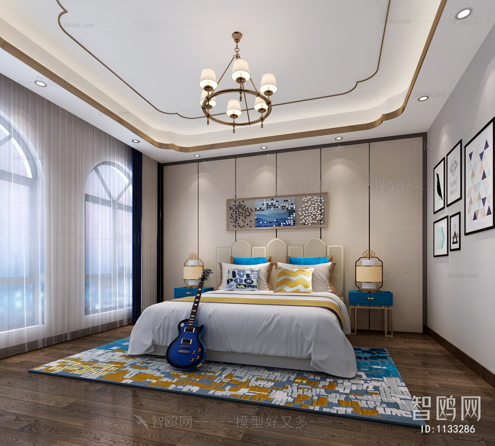 New Chinese Style Bedroom