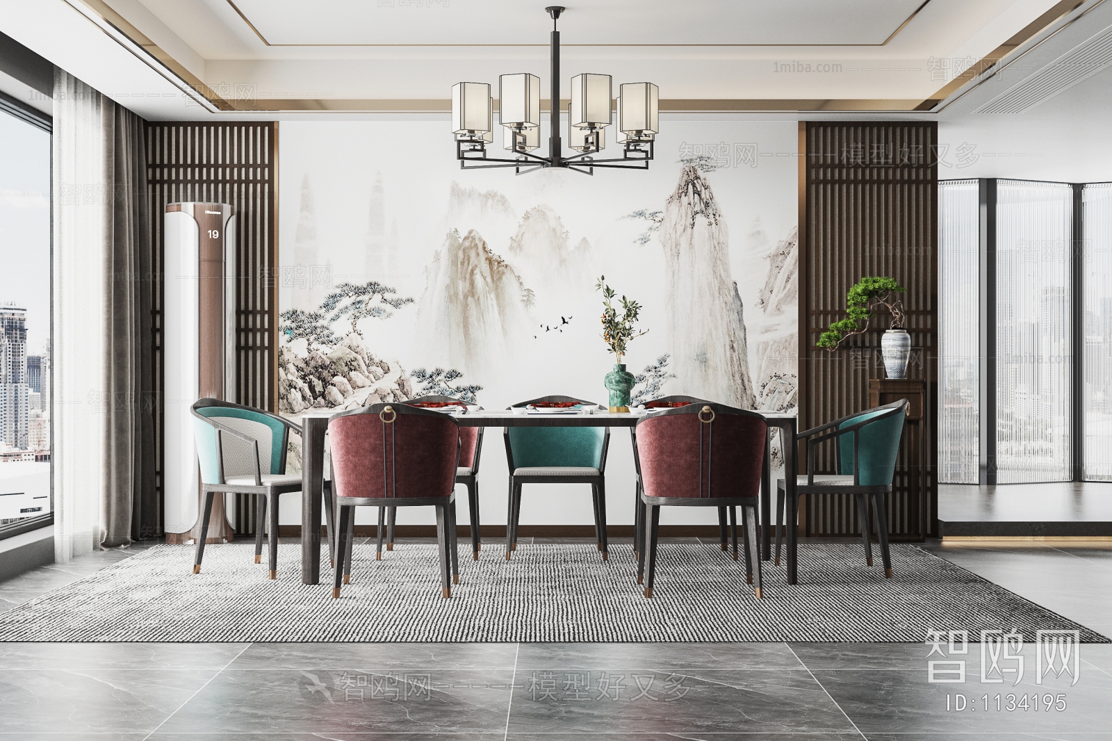 New Chinese Style Dining Room