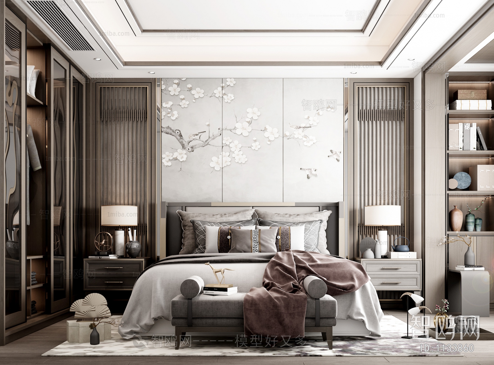 New Chinese Style Bedroom