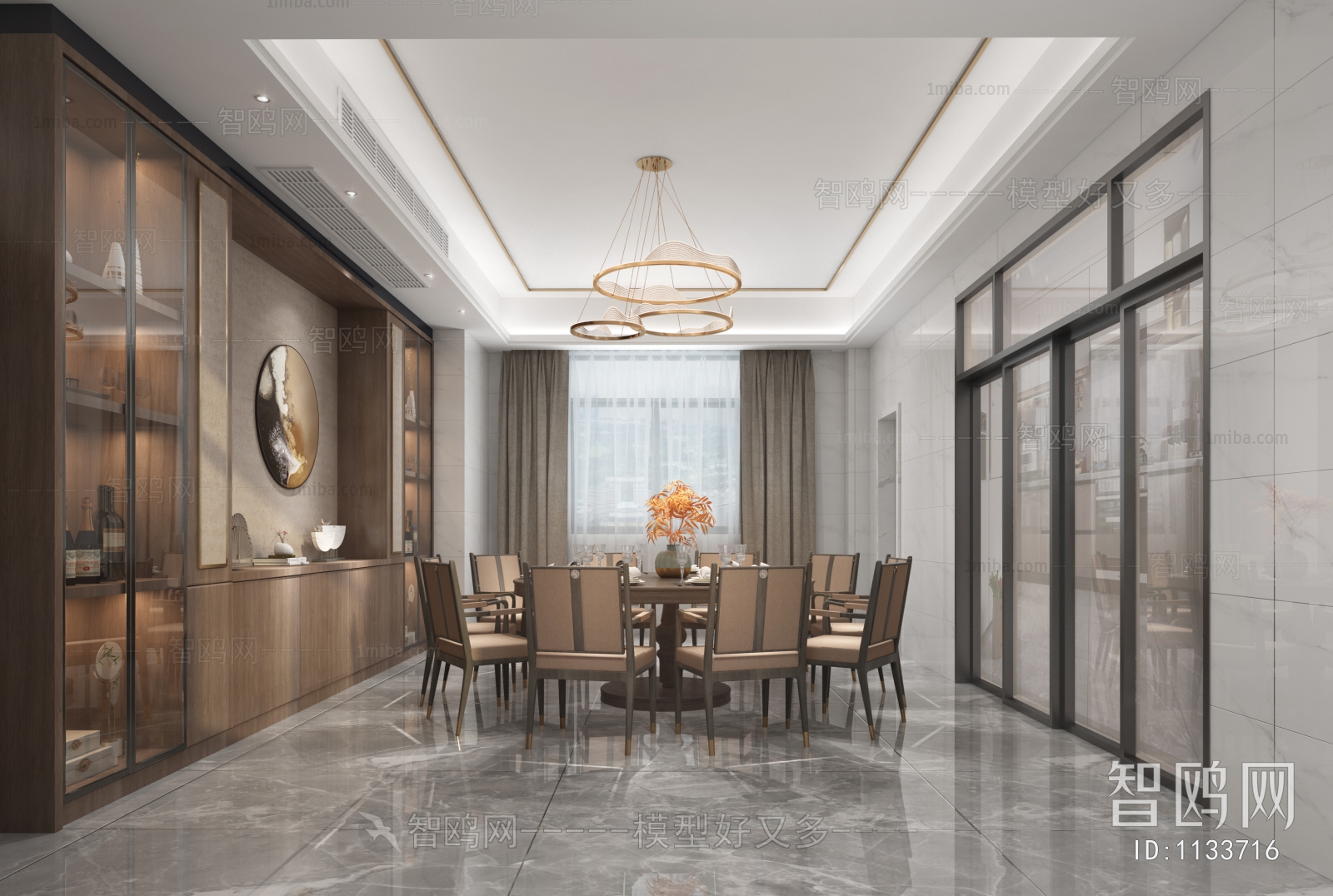 New Chinese Style Dining Room