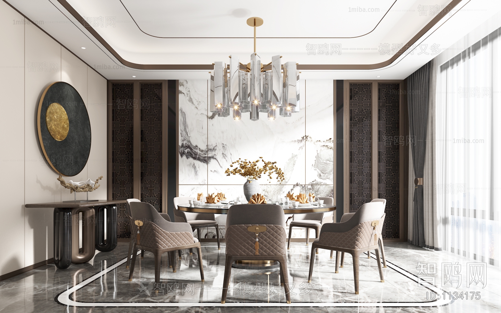 New Chinese Style Dining Room