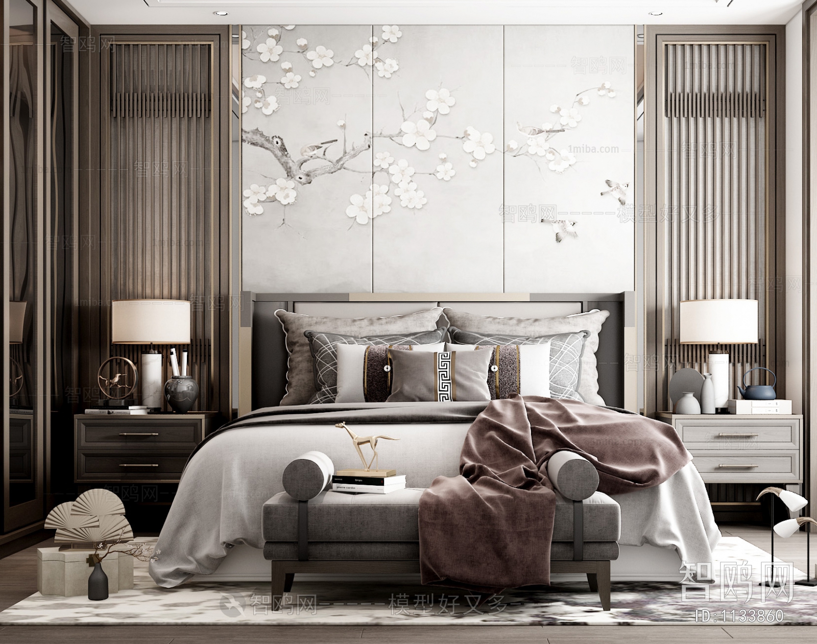 New Chinese Style Bedroom