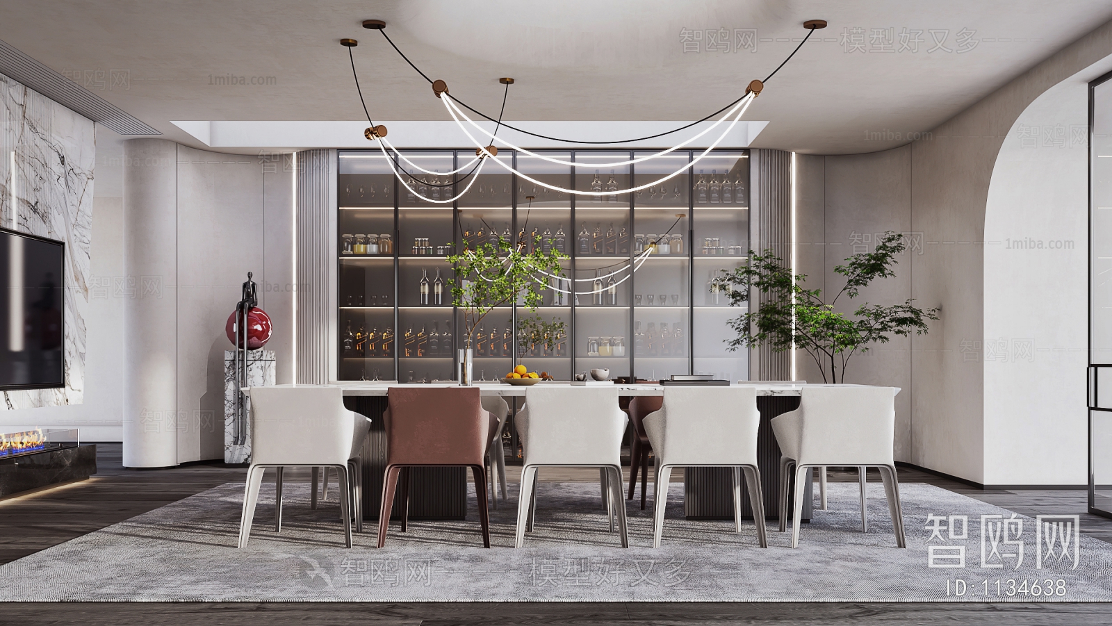 Wabi-sabi Style Dining Room