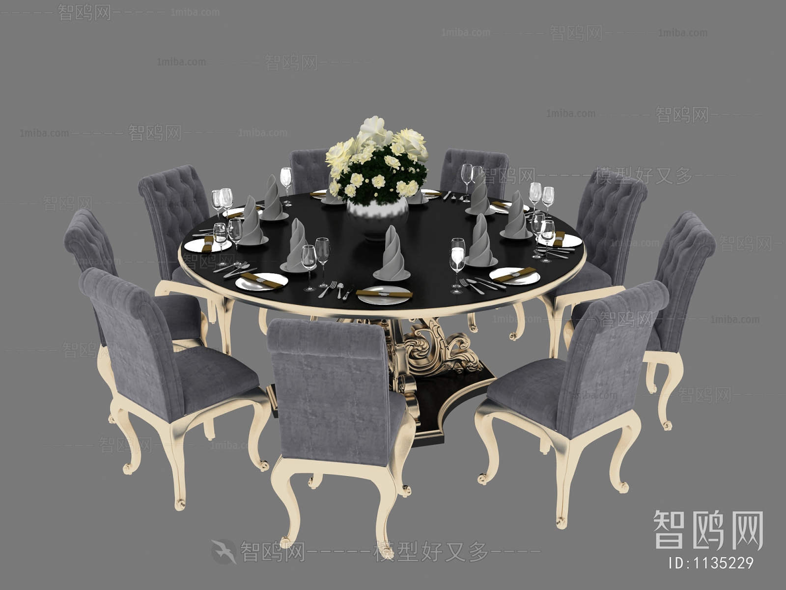 American Style Dining Table And Chairs