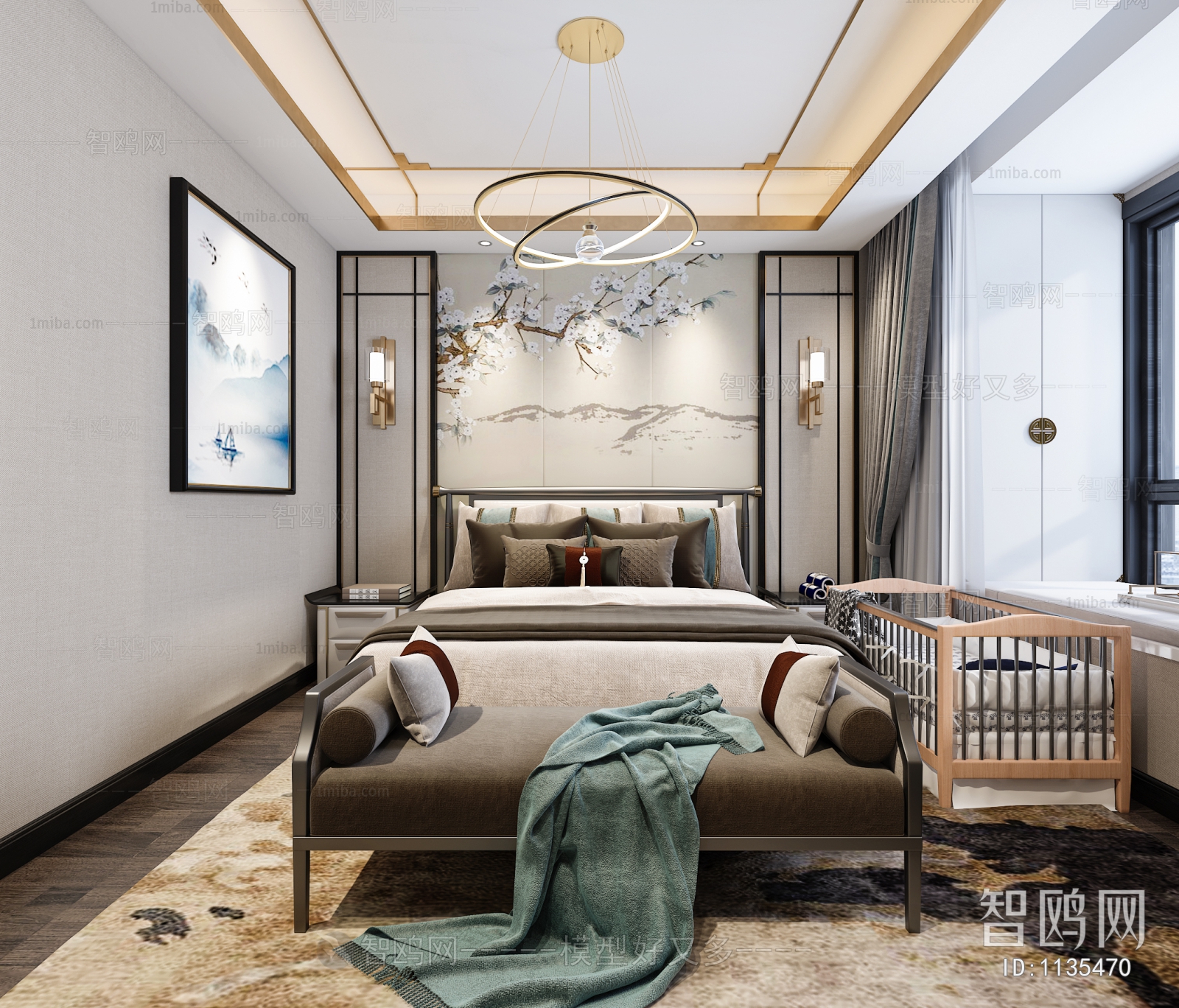 New Chinese Style Bedroom