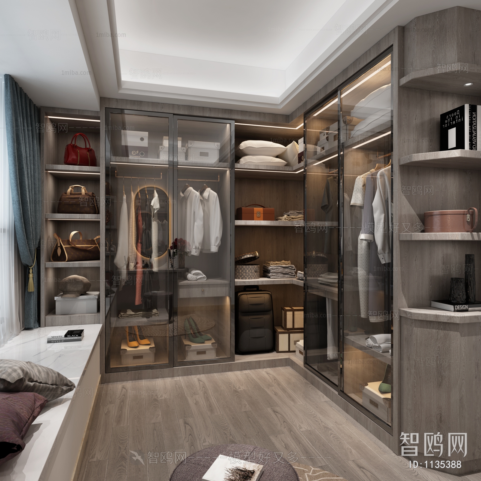 Modern Clothes Storage Area