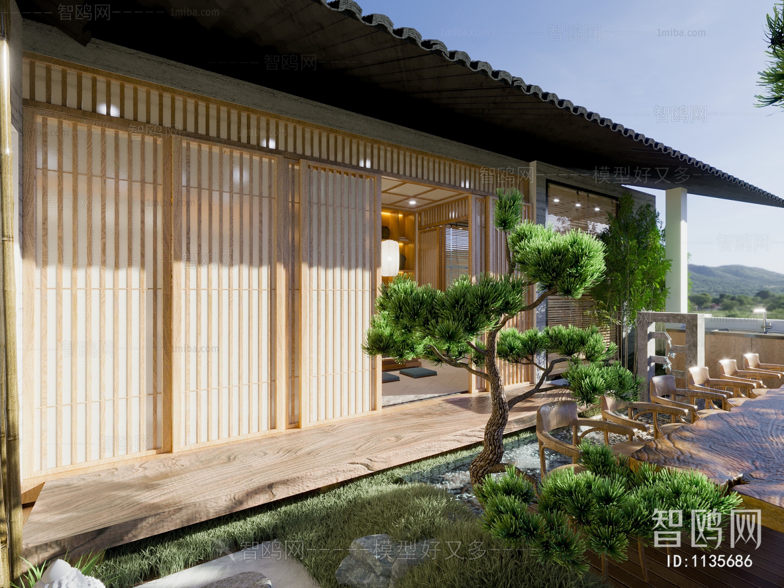 Japanese Style Courtyard/landscape