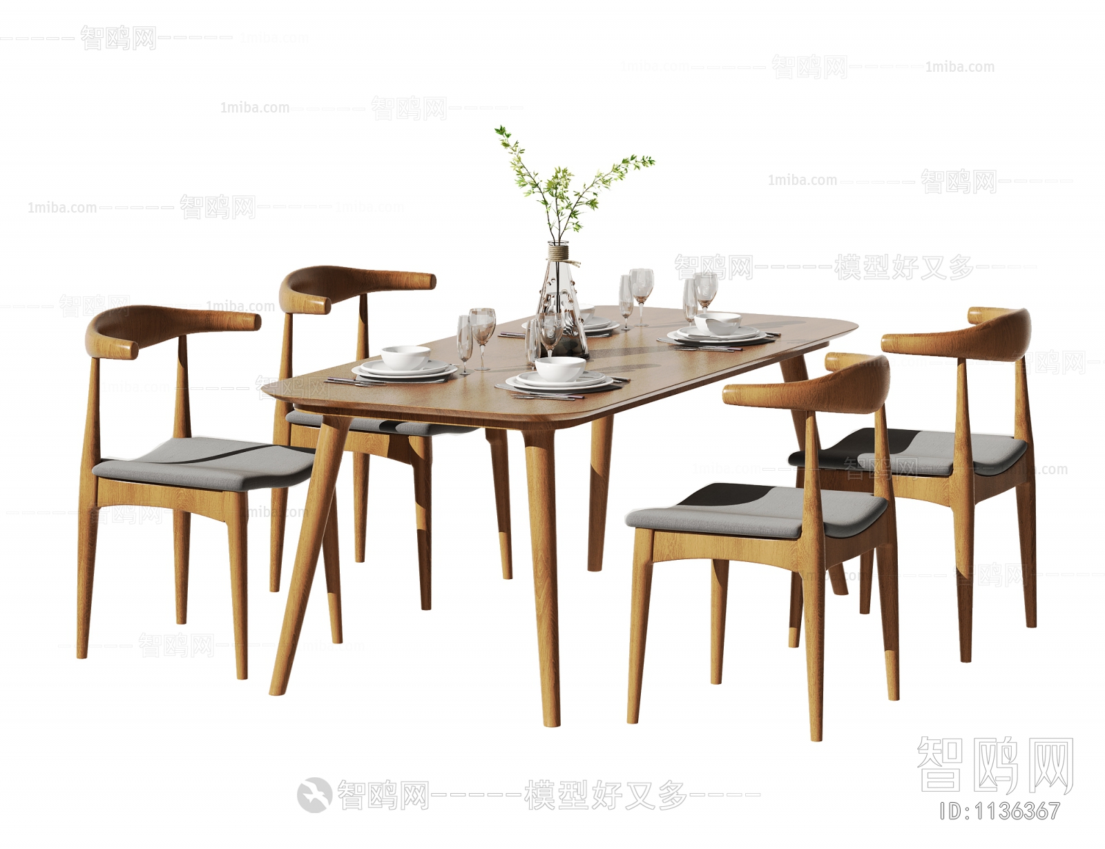 Nordic Style Dining Table And Chairs