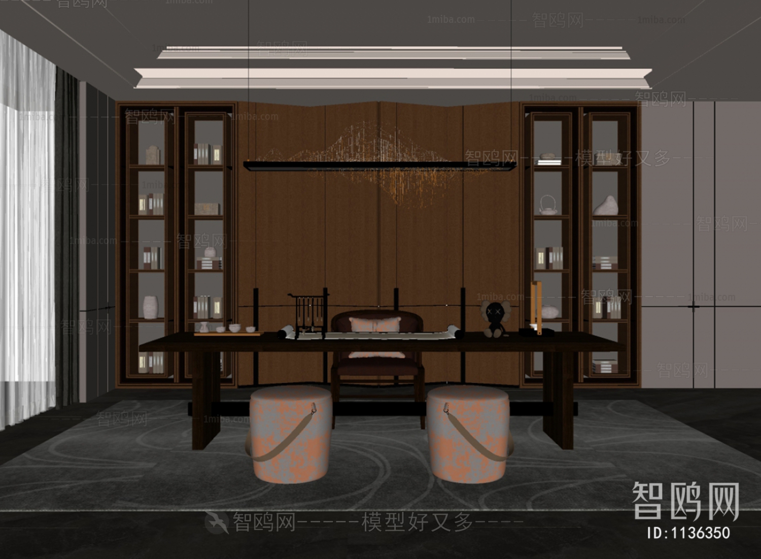 New Chinese Style Study Space