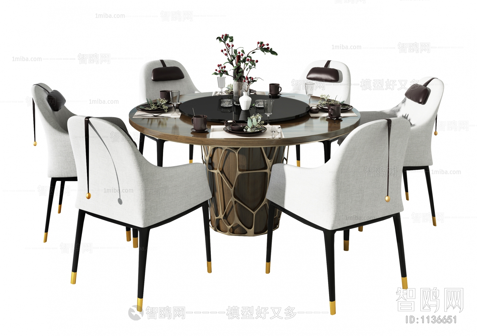 New Chinese Style Dining Table And Chairs