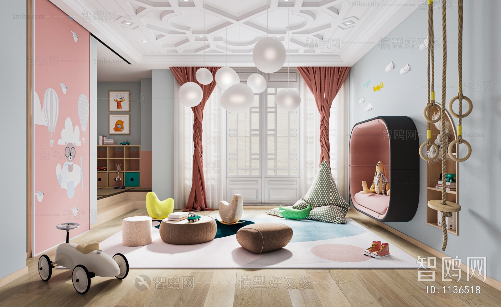 Modern Children's Room Activity Room