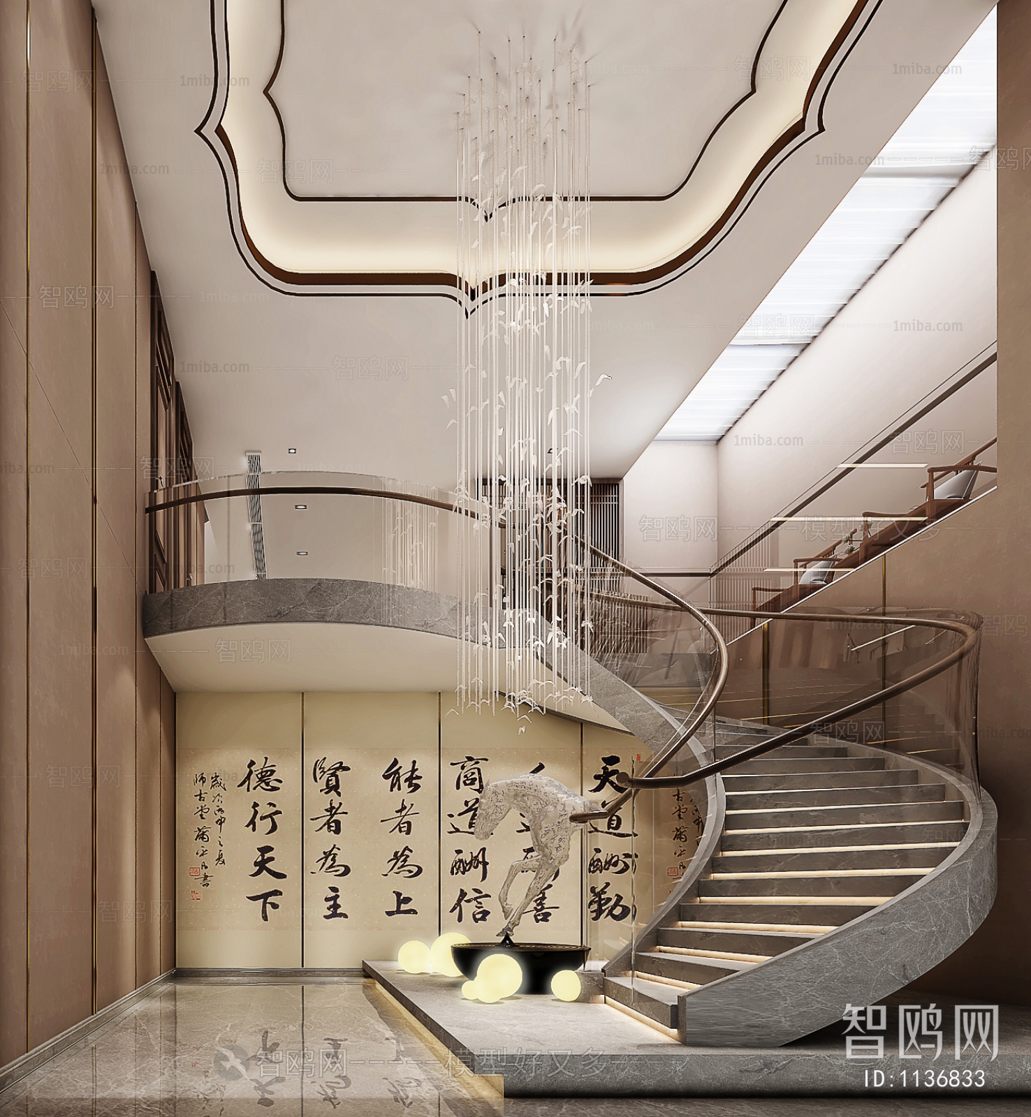 New Chinese Style Stairwell