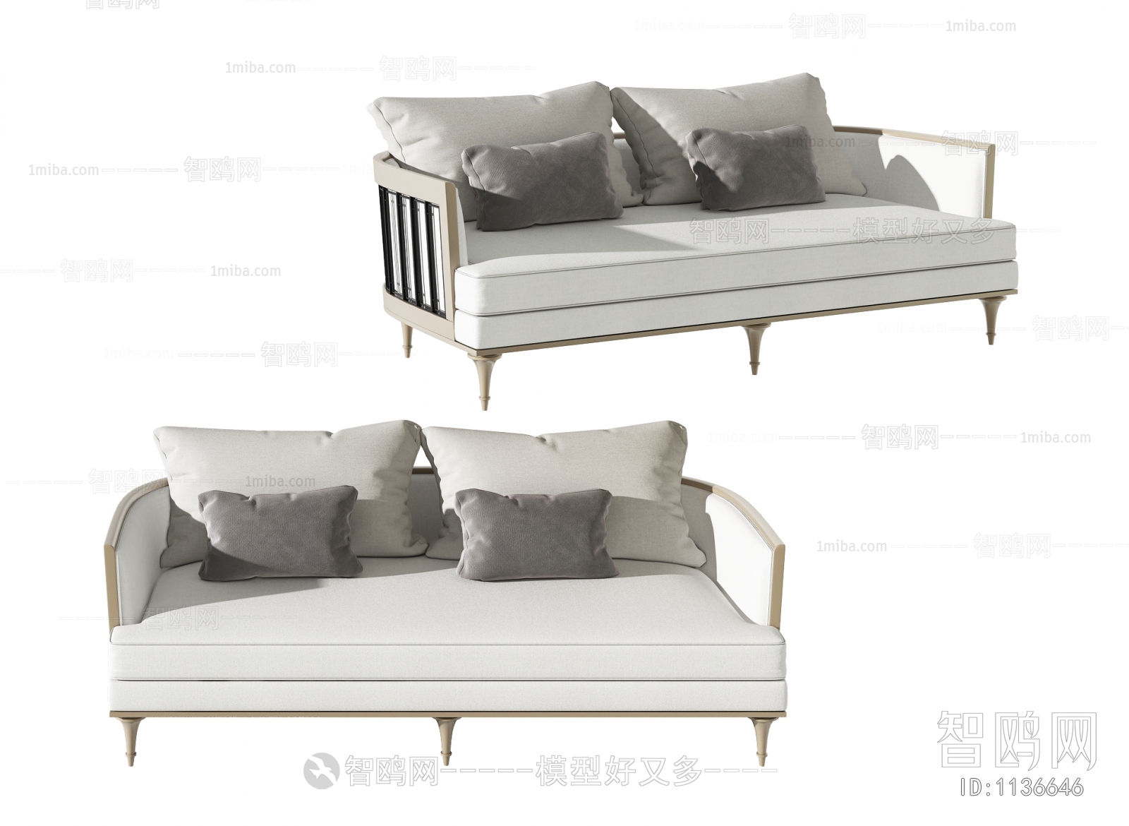 New Chinese Style A Sofa For Two