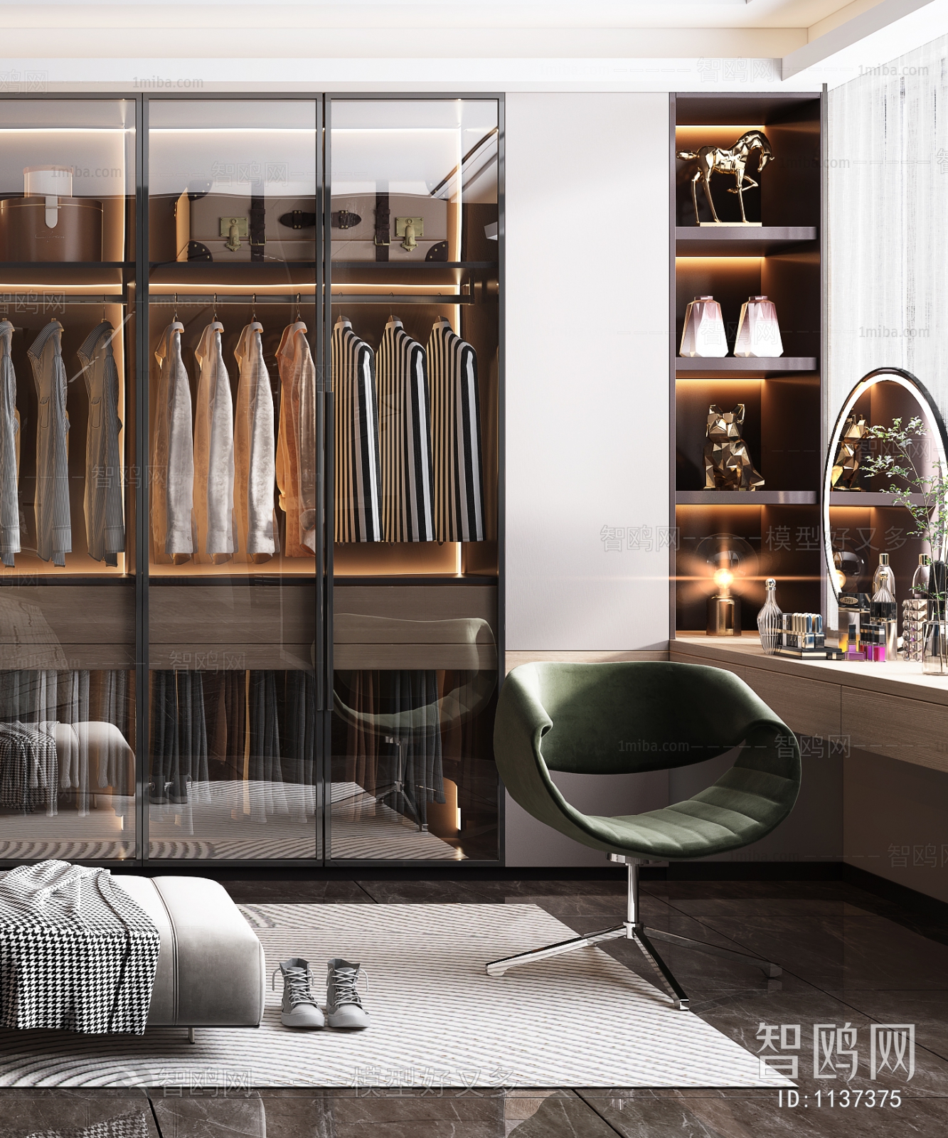 Modern Clothes Storage Area