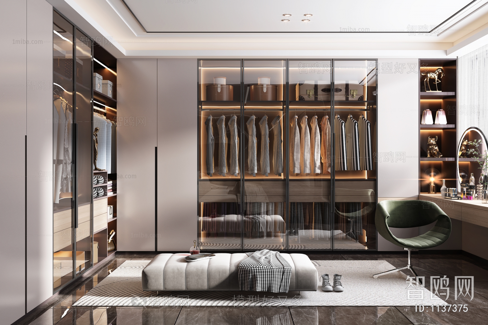 Modern Clothes Storage Area