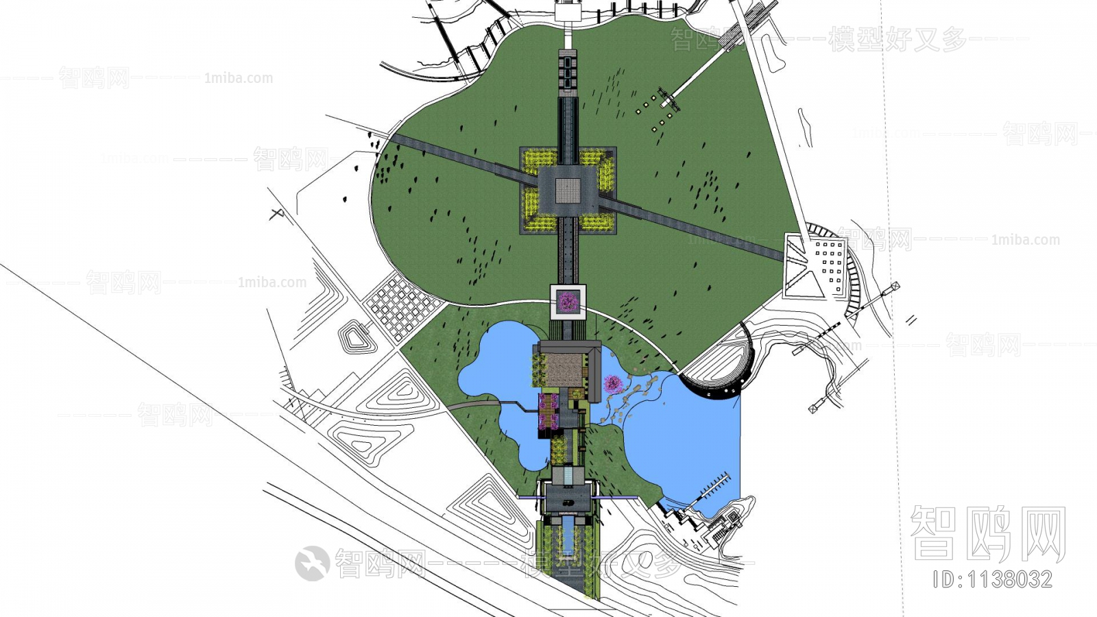 Modern Architectural Bird's-eye View Planning