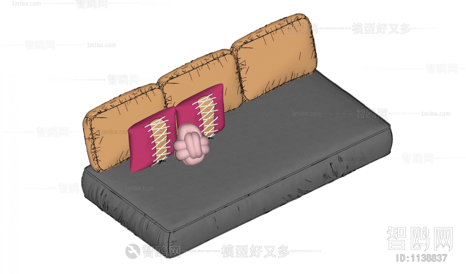 现代布艺沙发垫