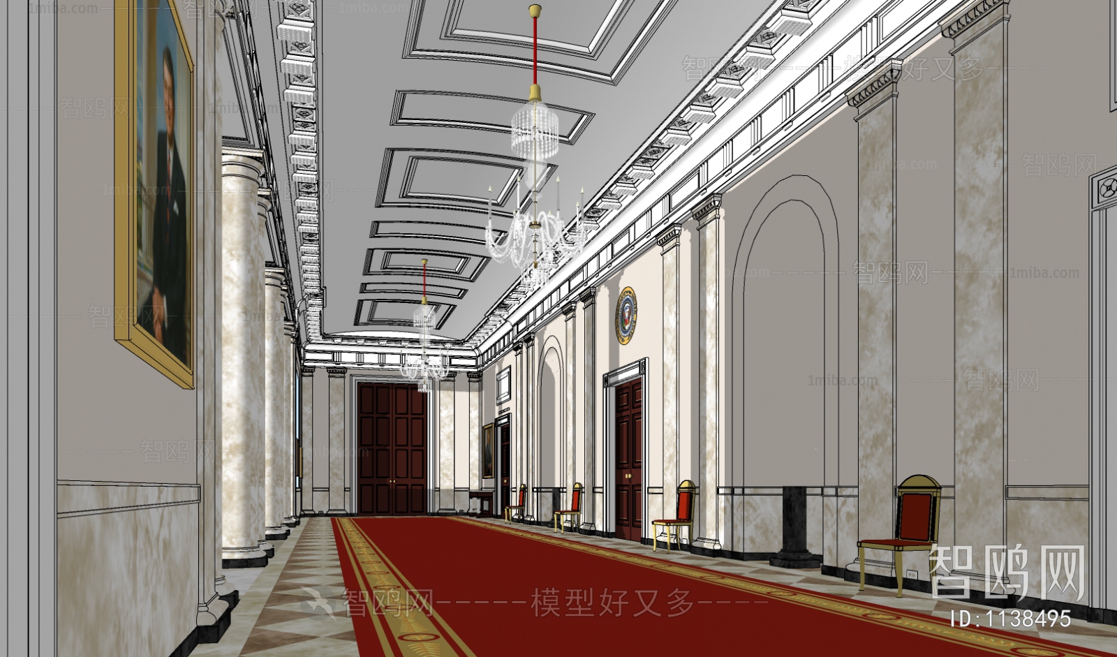 European Style Corridor Elevator Hall