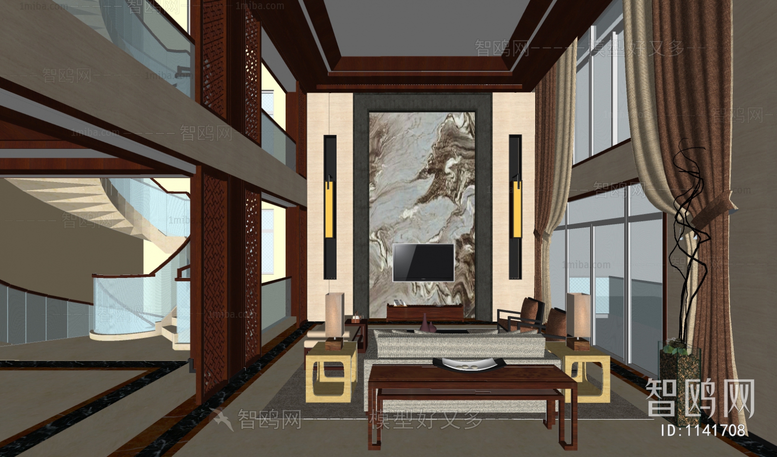 New Chinese Style Villa Space