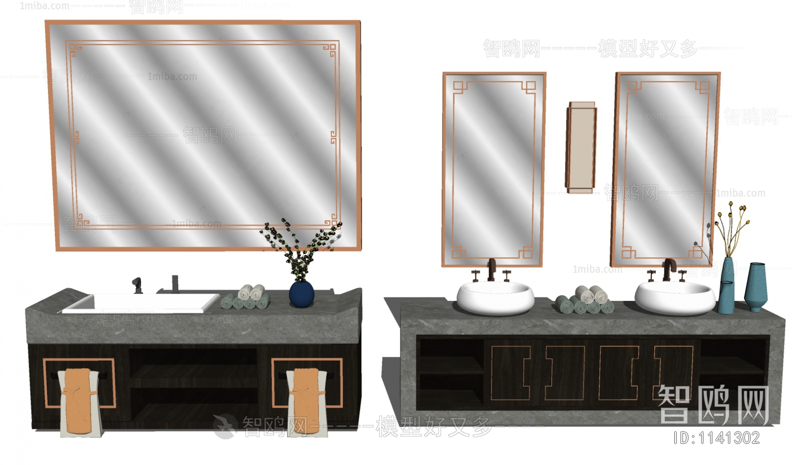 Modern Basin sketchup Model Download - Model ID.538012032 | 1miba