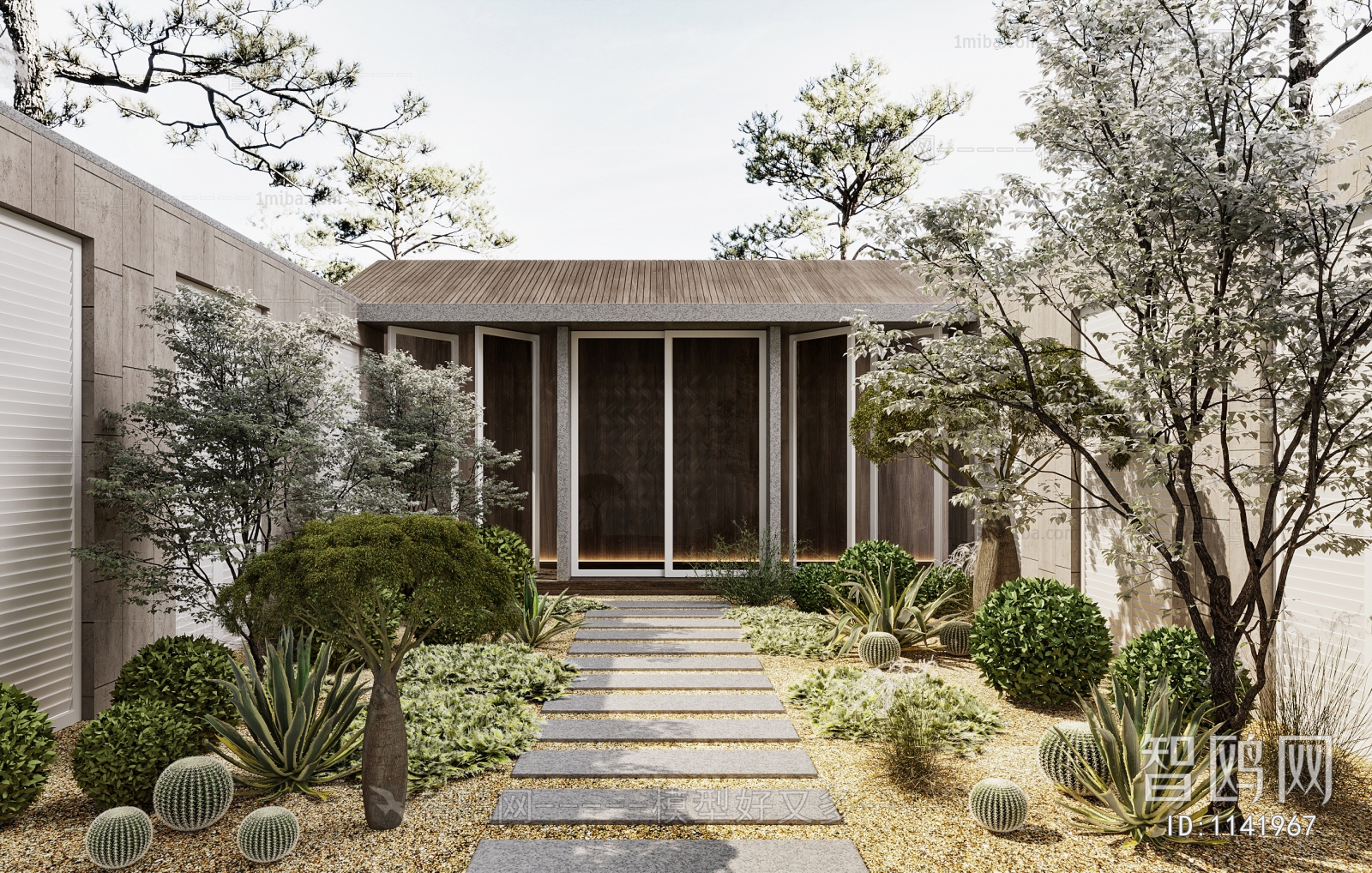 Modern Courtyard/landscape