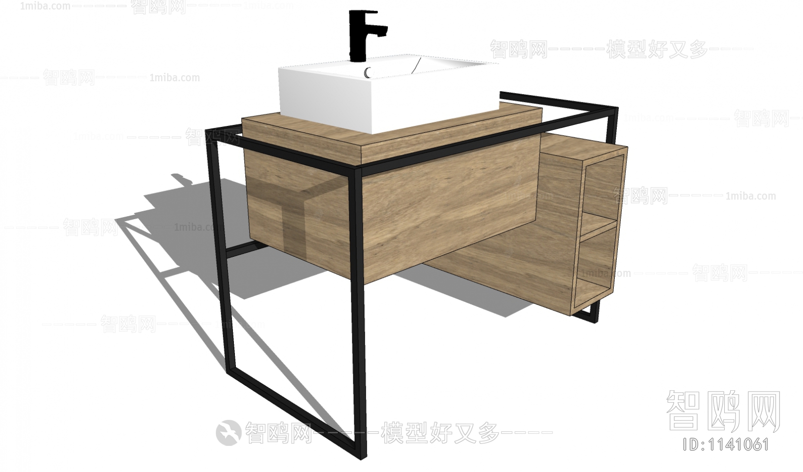 现代浴室洗手台