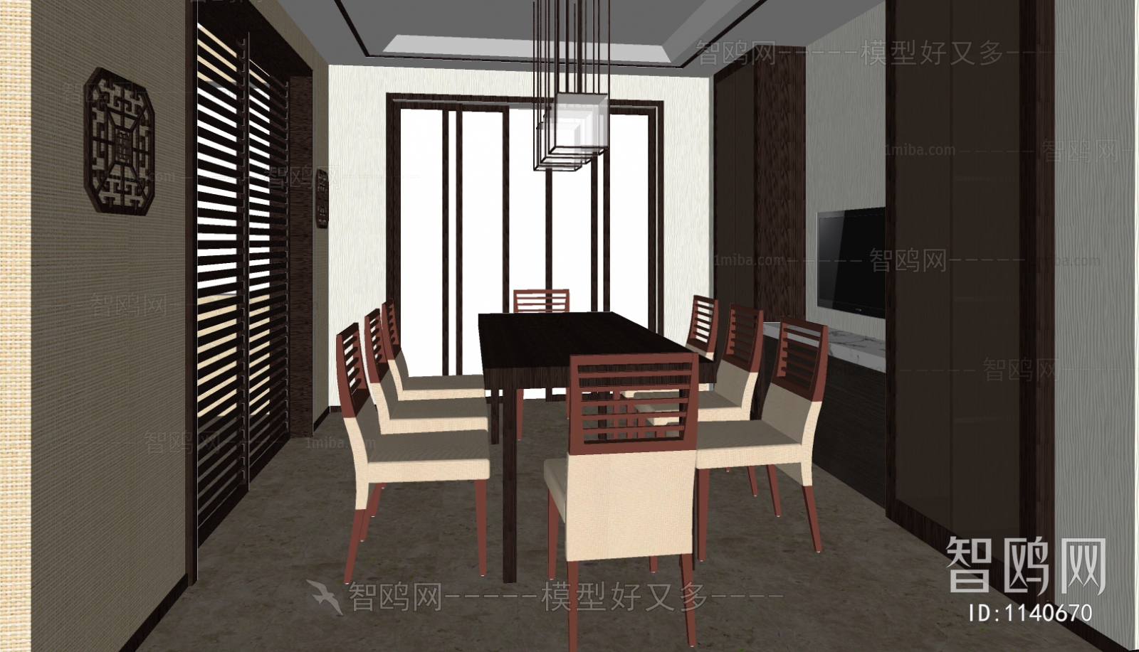 New Chinese Style Dining Table And Chairs