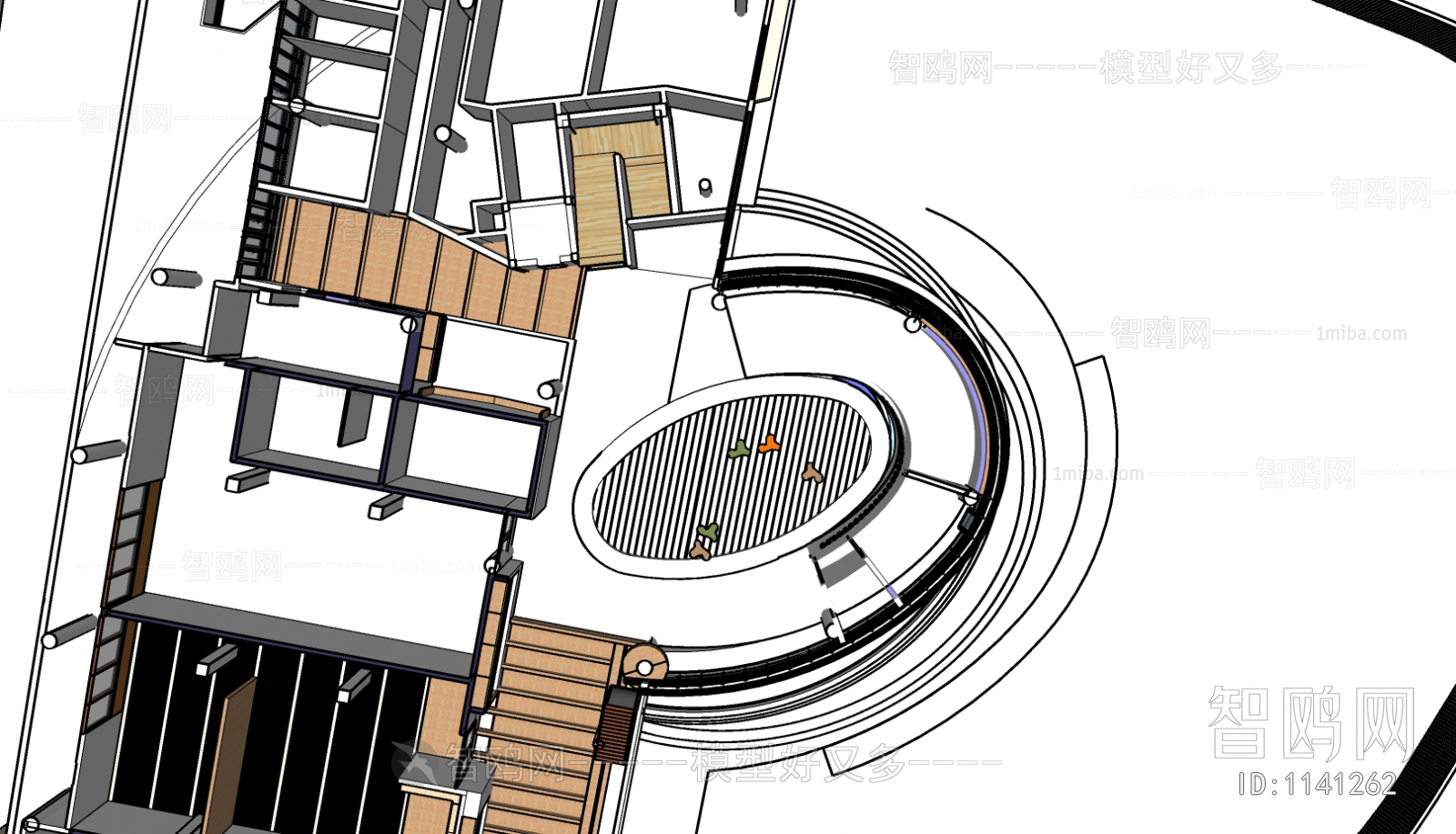 Modern Architectural Bird's-eye View Planning