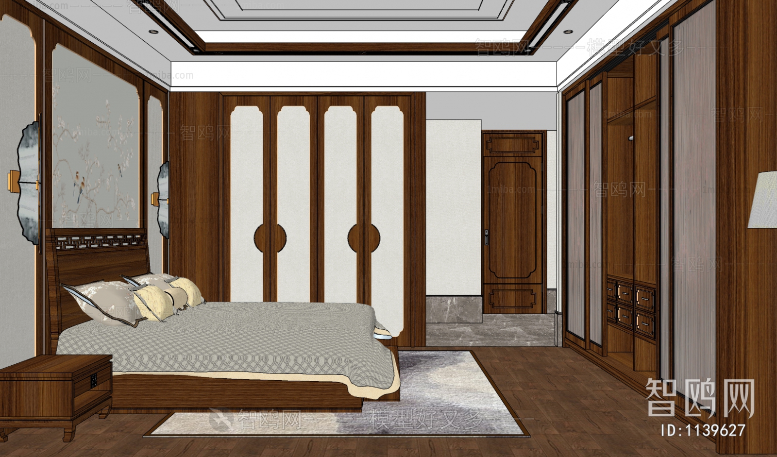 New Chinese Style Bedroom