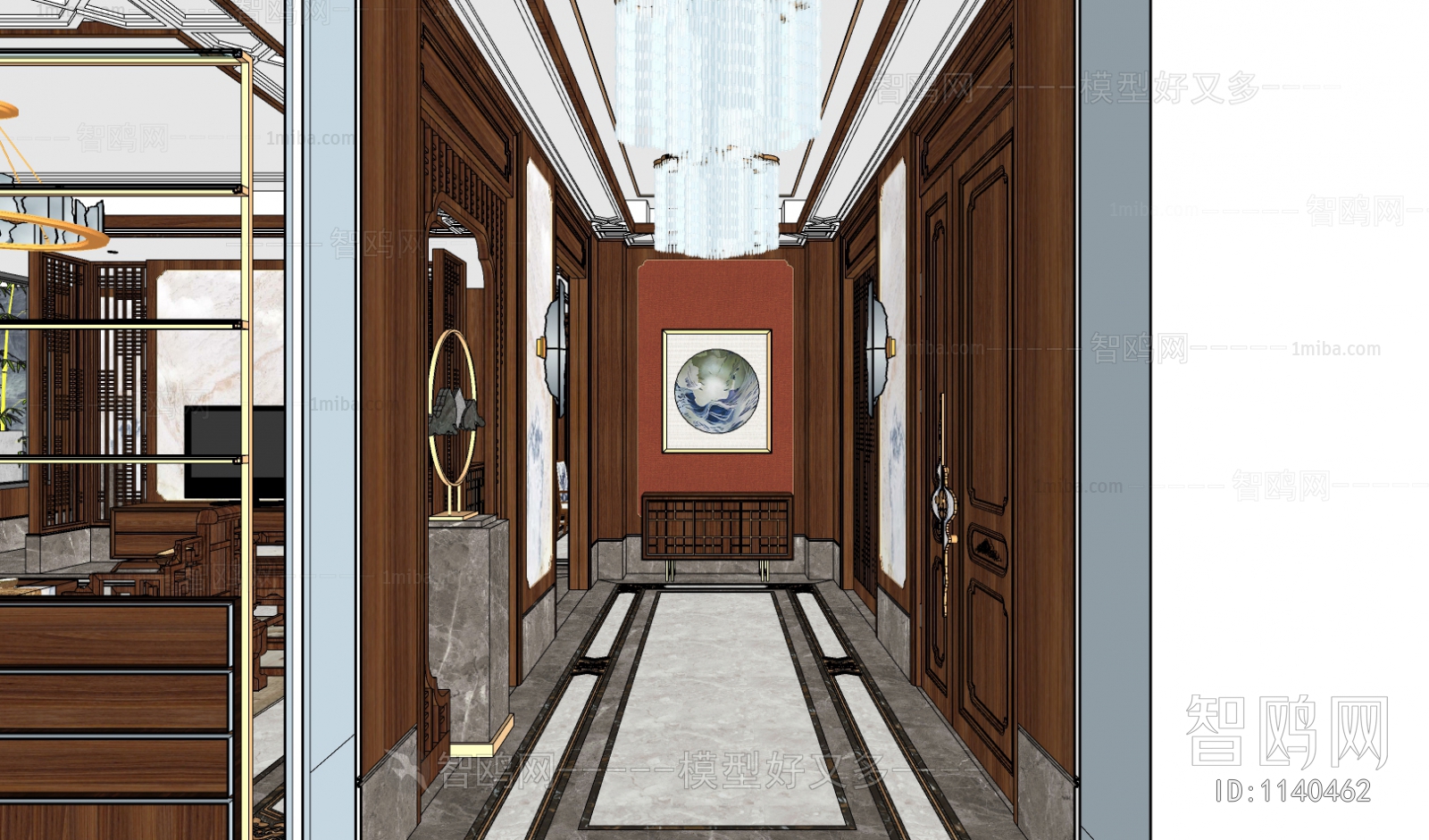 New Chinese Style Hallway