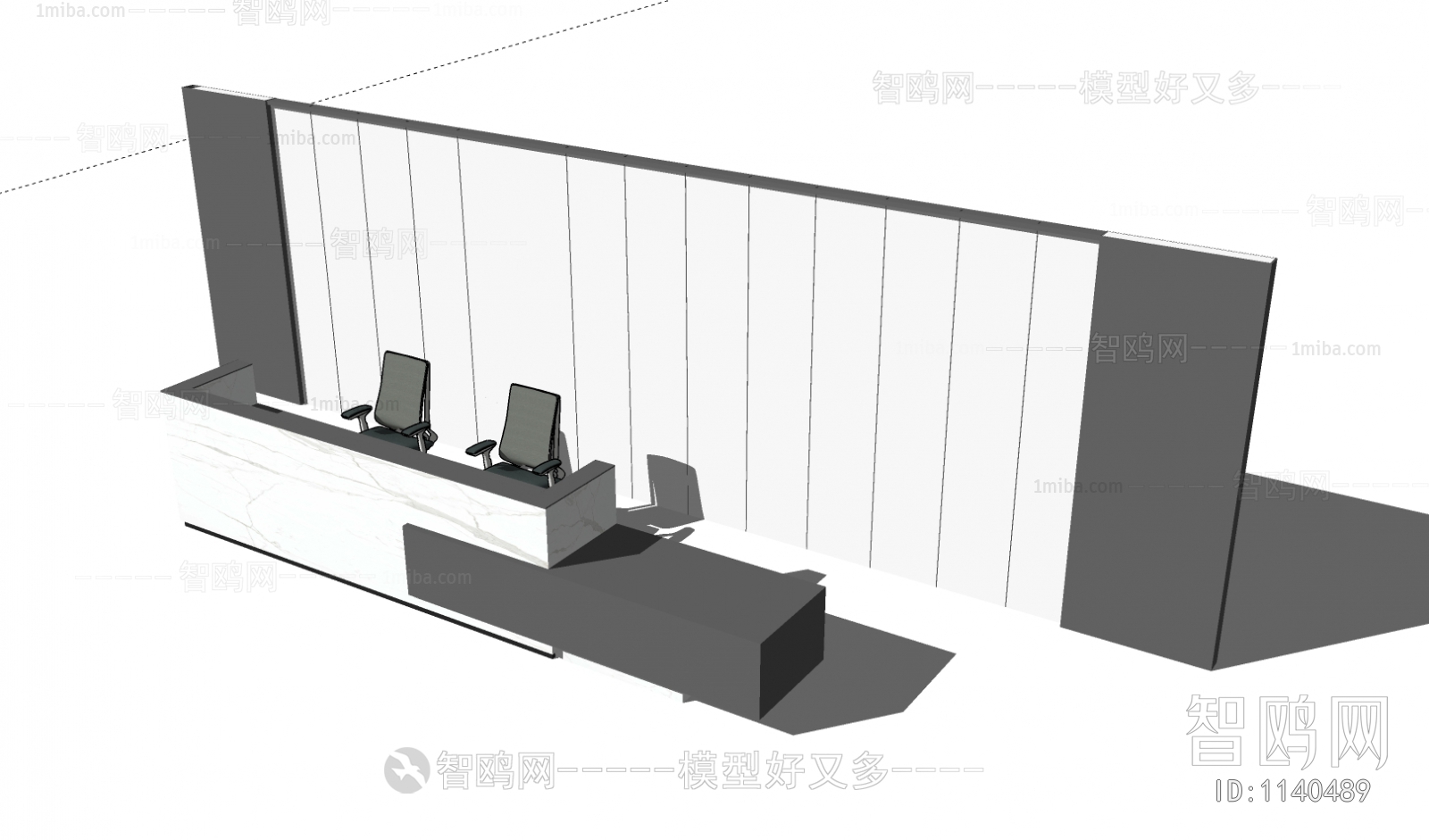 New Chinese Style The Reception Desk