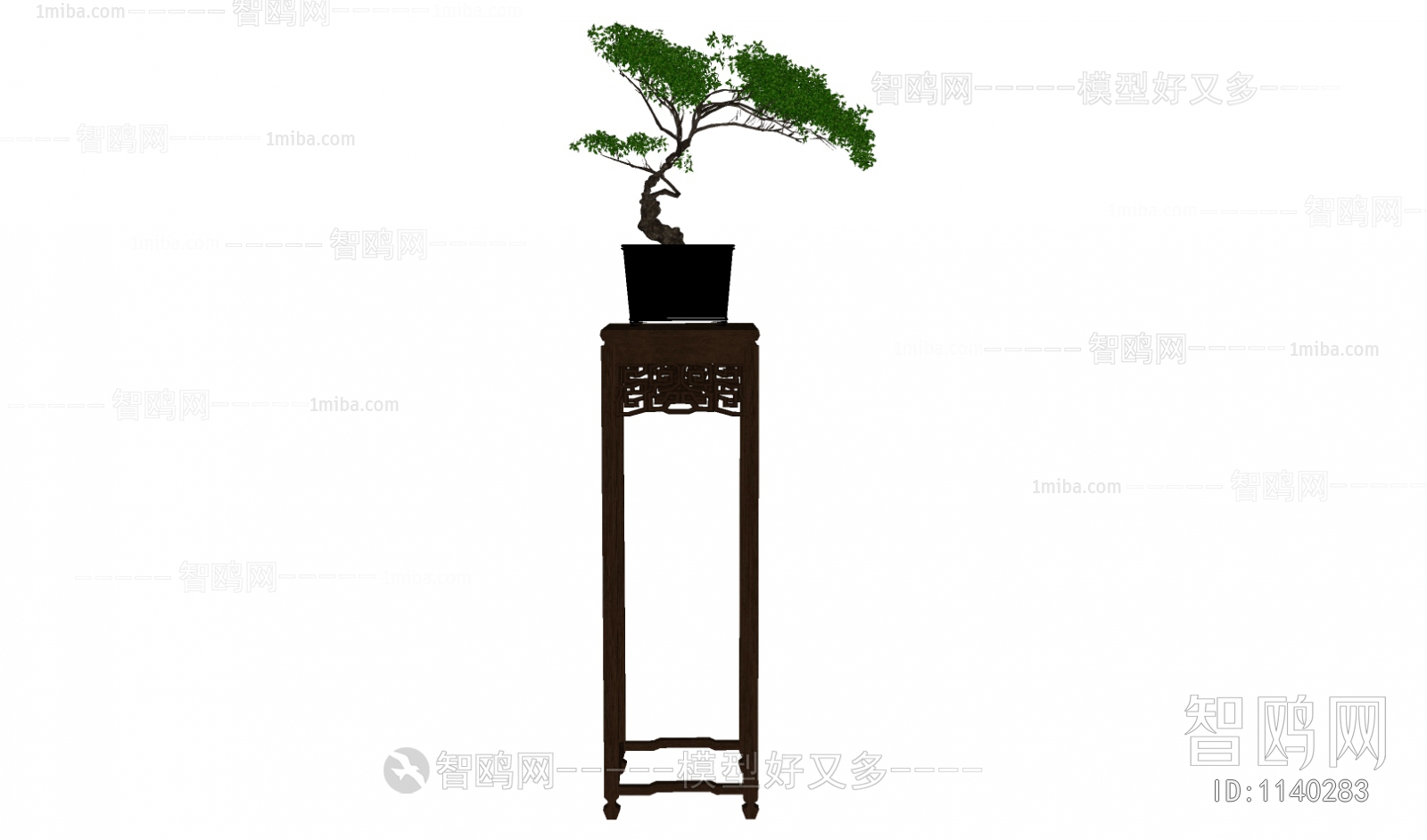 New Chinese Style Potted Green Plant