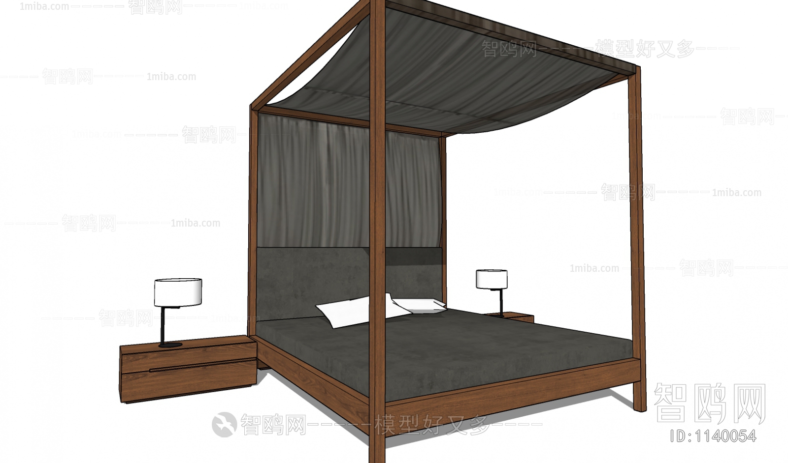Chinese Style Double Bed