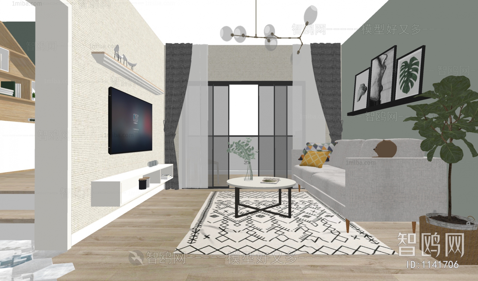 Modern Simple Style A Living Room