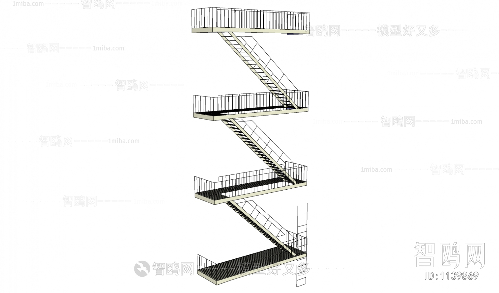 Modern Stair Balustrade/elevator