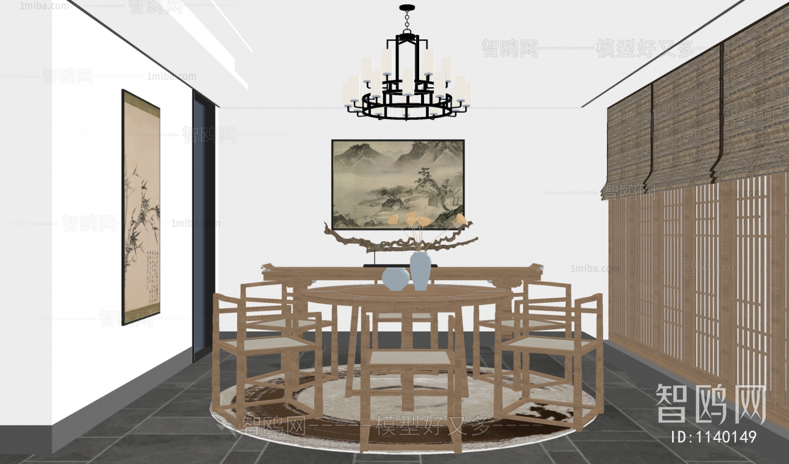 New Chinese Style Dining Table And Chairs