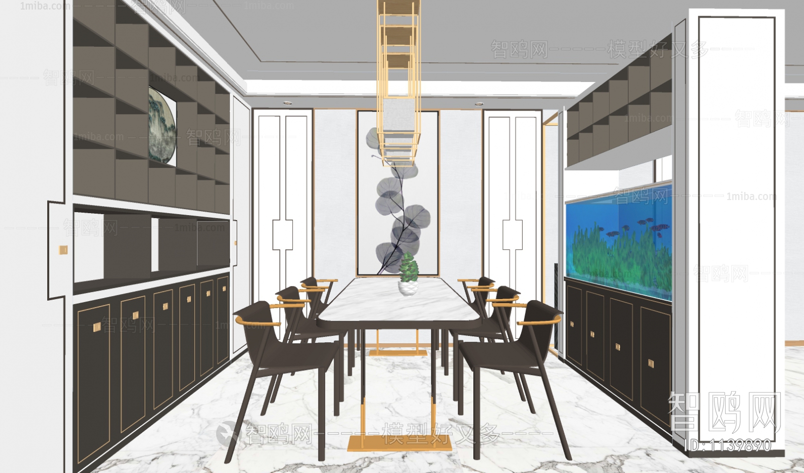 New Chinese Style Dining Room