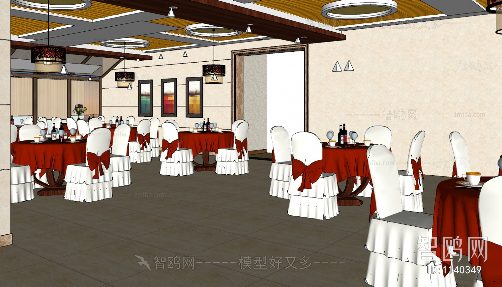 中式酒店宴会厅