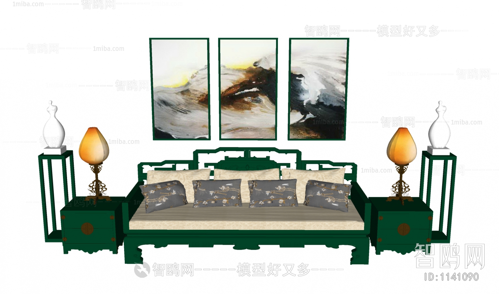 Chinese Style Double Bed