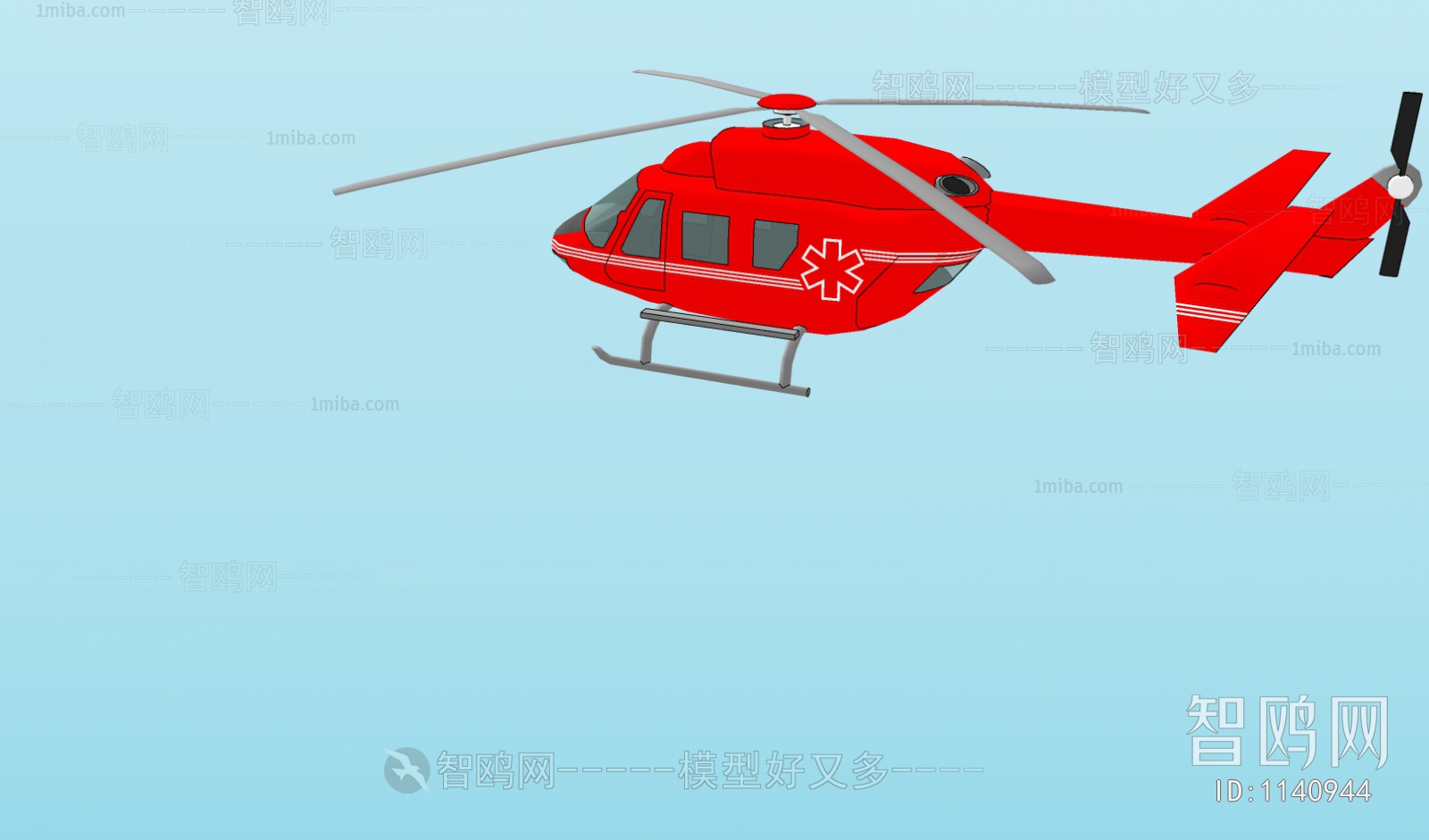 现代医用直升机