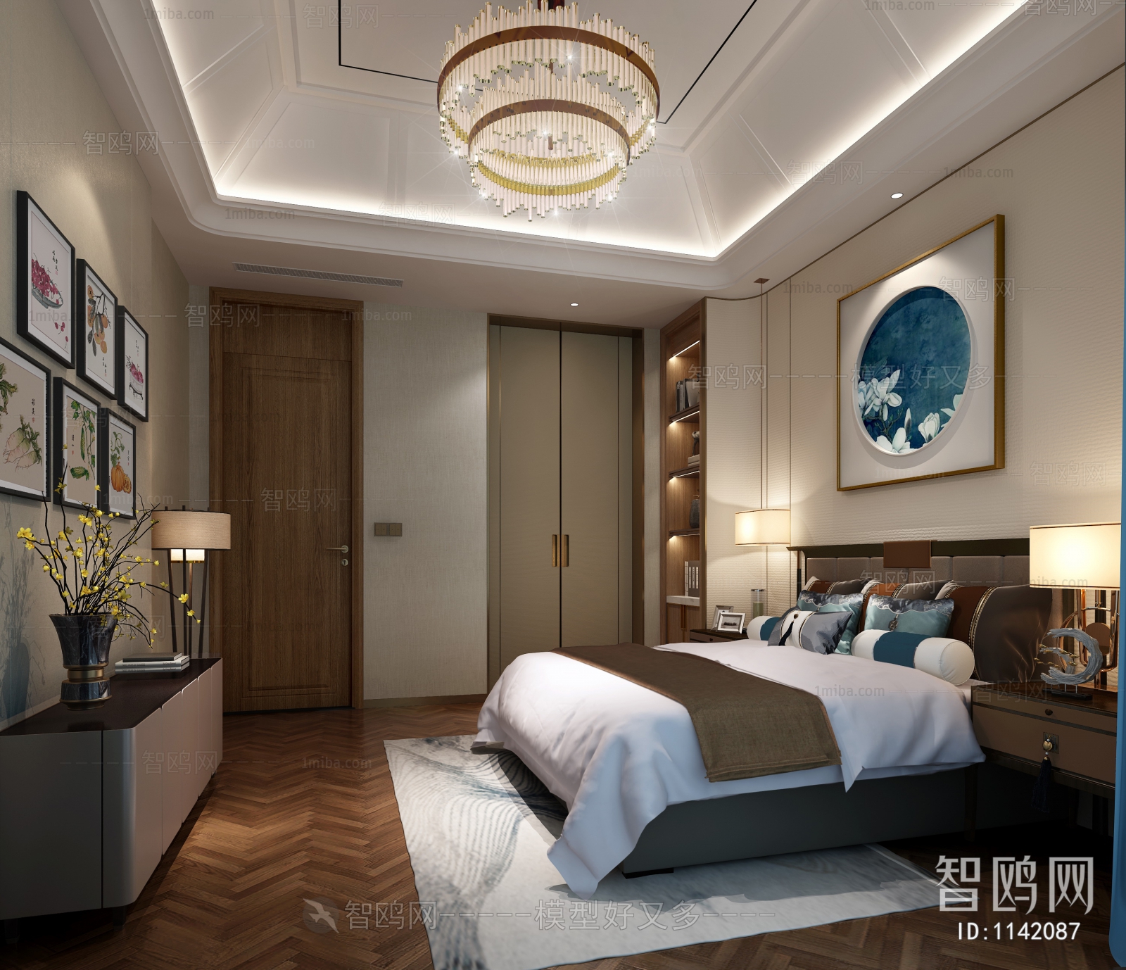 New Chinese Style Bedroom