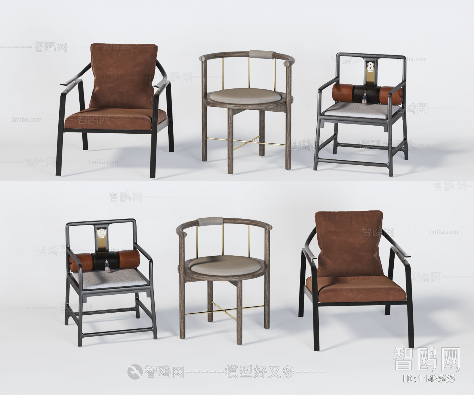 New Chinese Style Single Chair