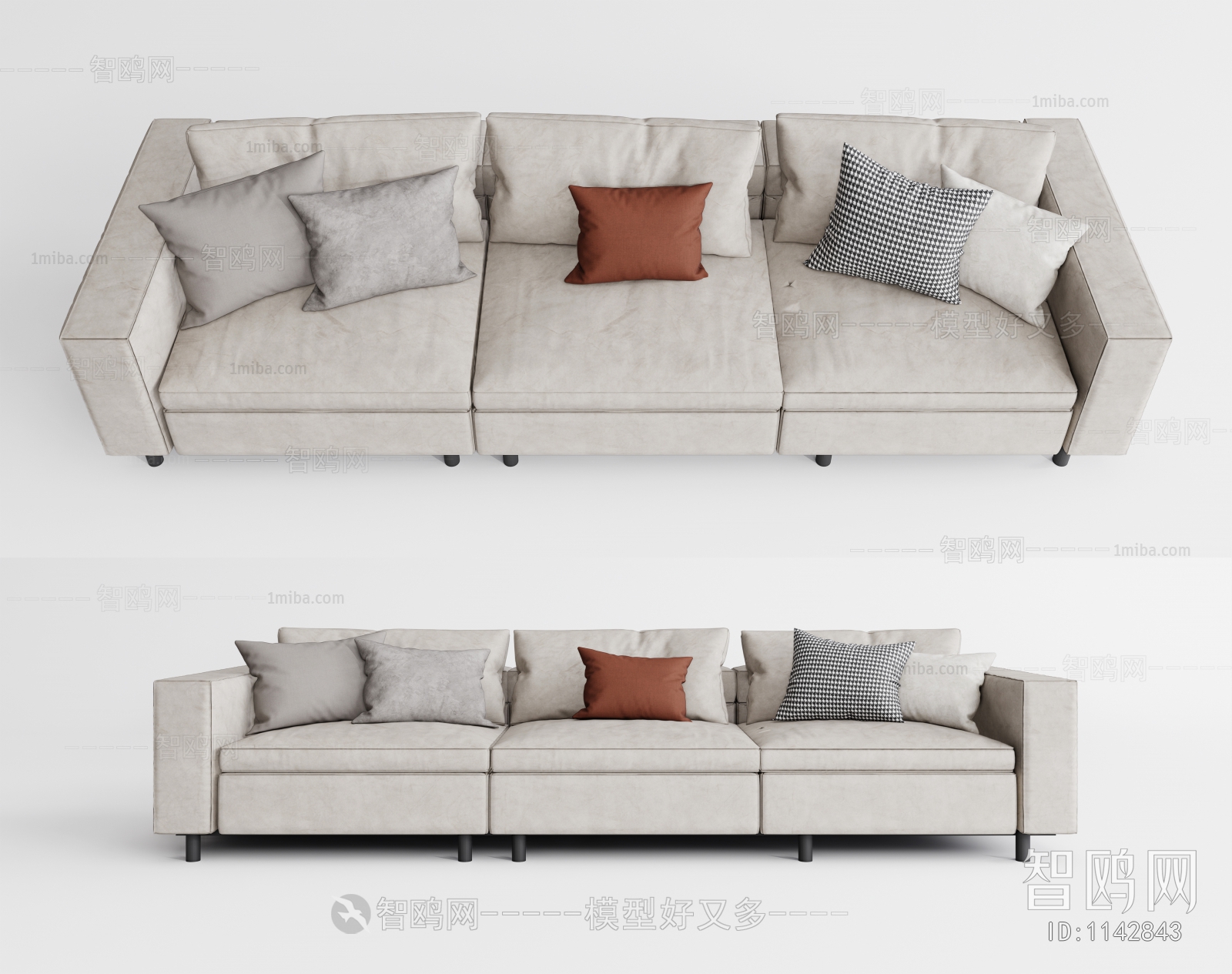 Modern Three-seat Sofa