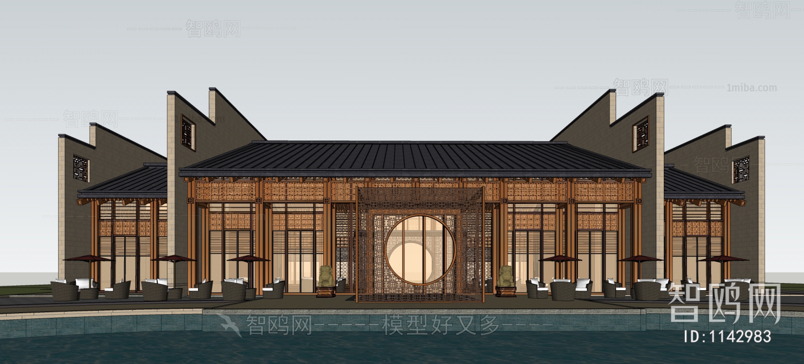 New Chinese Style Facade Element