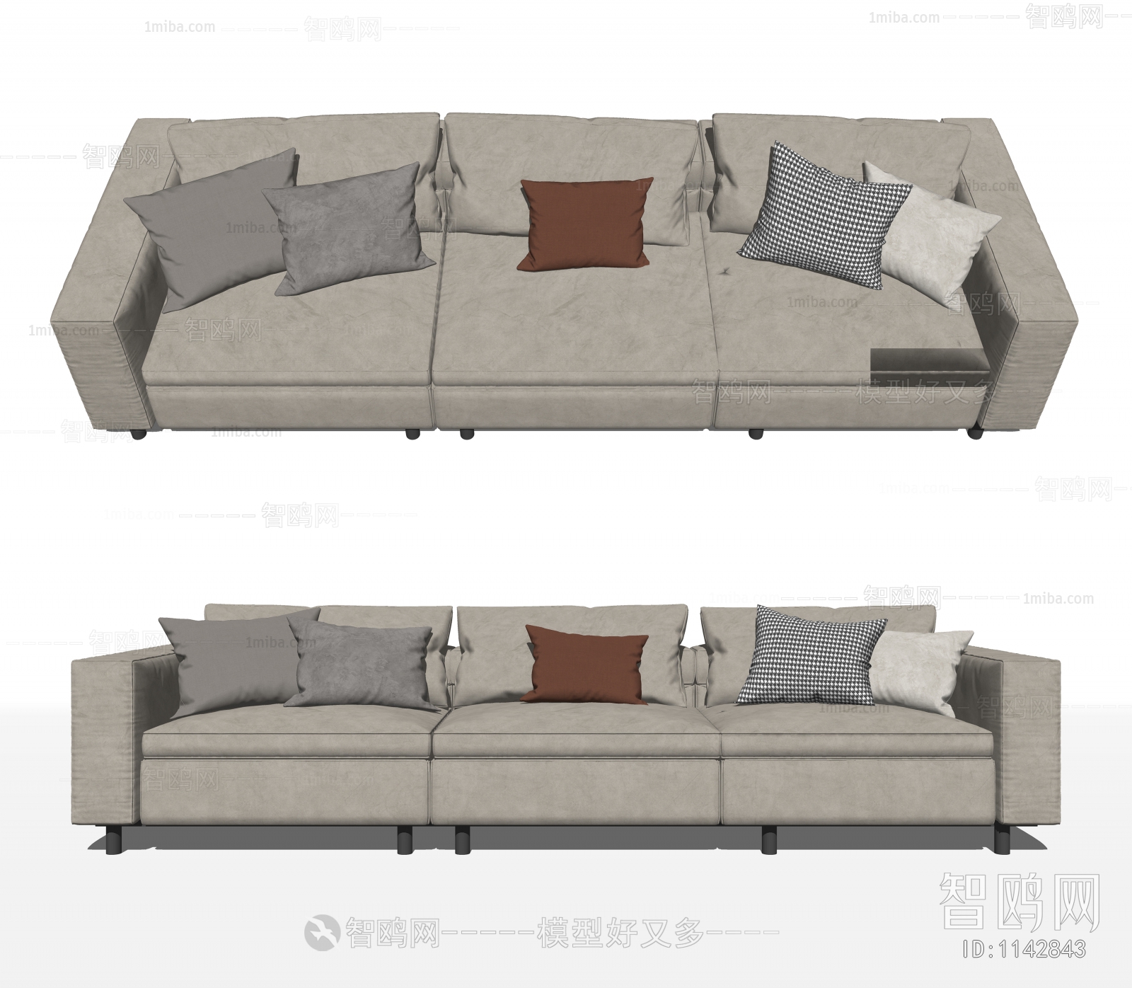 Modern Three-seat Sofa