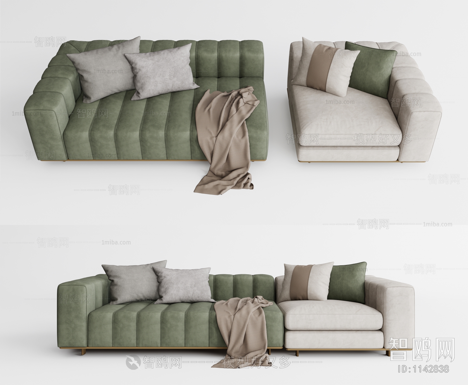 Modern Multi Person Sofa